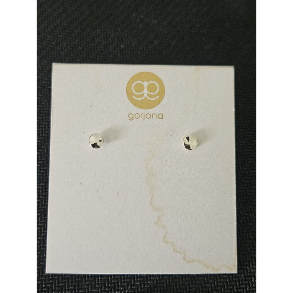 Gorjana Chloe small gold textured stud earrings